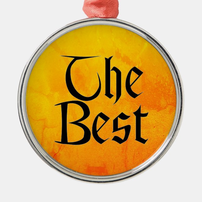 Adorno Metálico La mejor medalla Metalizado (Frente)