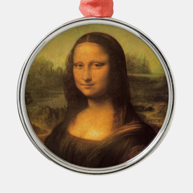 Adorno Metálico La Mona Lisa de Leonardo Da Vinci (Frente)