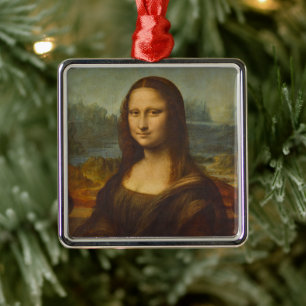 Adorno Metálico La Mona Lisa de Leonardo da Vinci