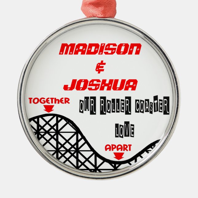 Adorno Metálico La montaña rusa que te falta (Frente)