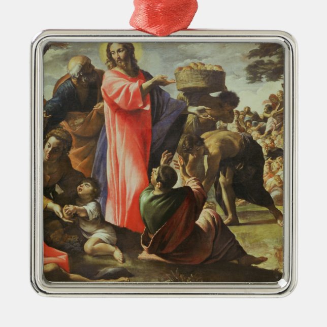 Adorno Metálico La multiplicación de los panes y de los pescados (Frente)