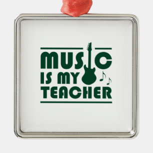 Adorno Metálico La música es mi profesor