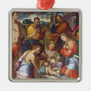 Adorno Metálico La natividad, 1534 (aceite en el panel)
