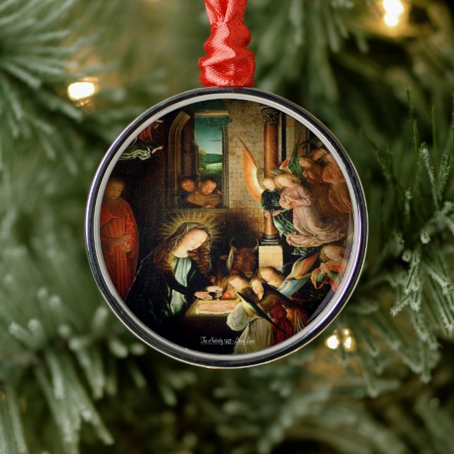 Adorno Metálico La Natividad de la Escritura de 1495 (Árbol)