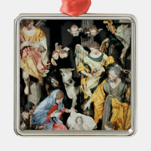 Adorno Metálico La Natividad, hecha en Nápoles