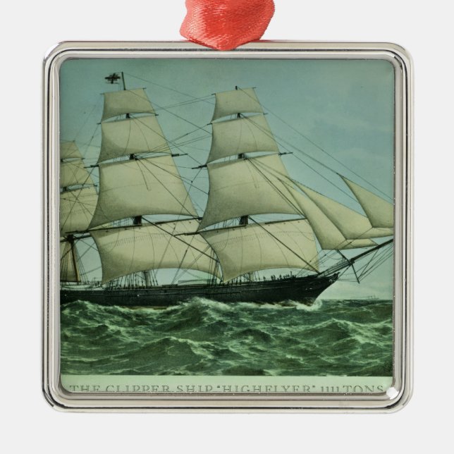 Adorno Metálico La nave de podadoras "Highflyer", 1111 toneladas (Frente)