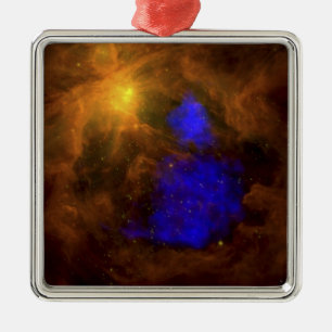Adorno Metálico La nebulosa de Orión en el infrarrojo