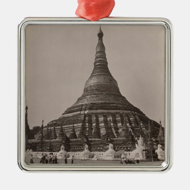Adorno Metálico La pagoda de Shwedagon en Rangoon, Birmania, (Frente)