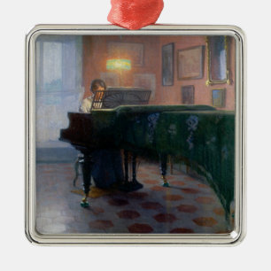 Adorno Metálico La pianista (Pianista) (Mujer música)
