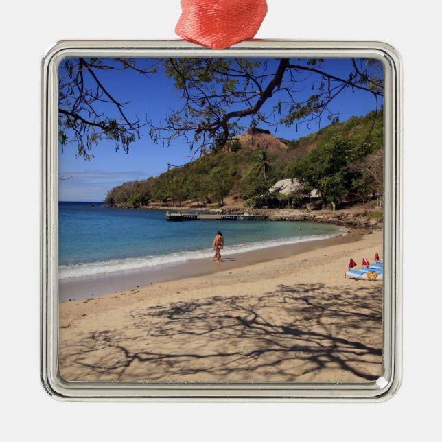 Adorno Metálico La playa en el Parque Nacional de la Isla del Palo (Frente)