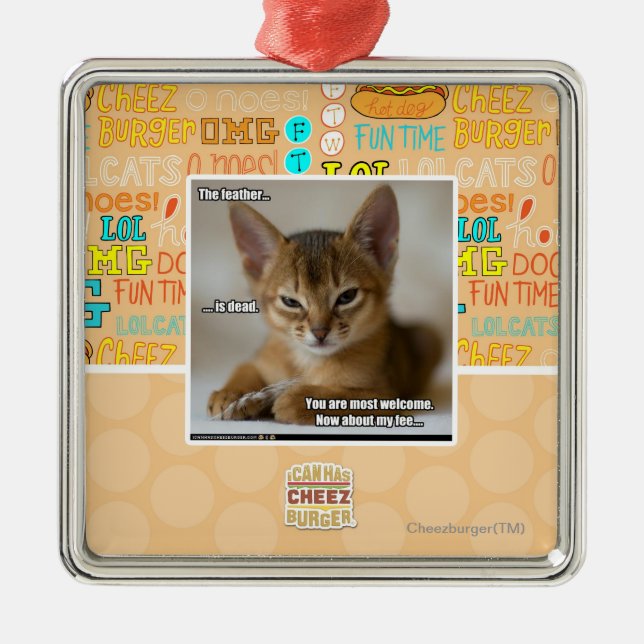 Adorno Metálico La pluma es muerta (Frente)