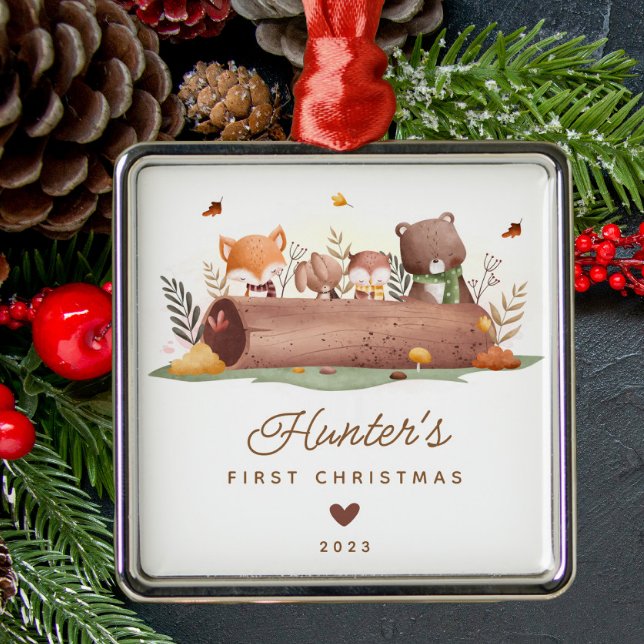 Adorno Metálico La primera Navidad de los animales de Woodland (Subido por el creador)