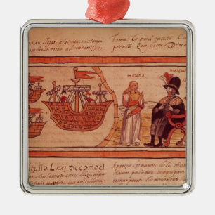 Adorno Metálico La princesa india Malinche o Dona Marina