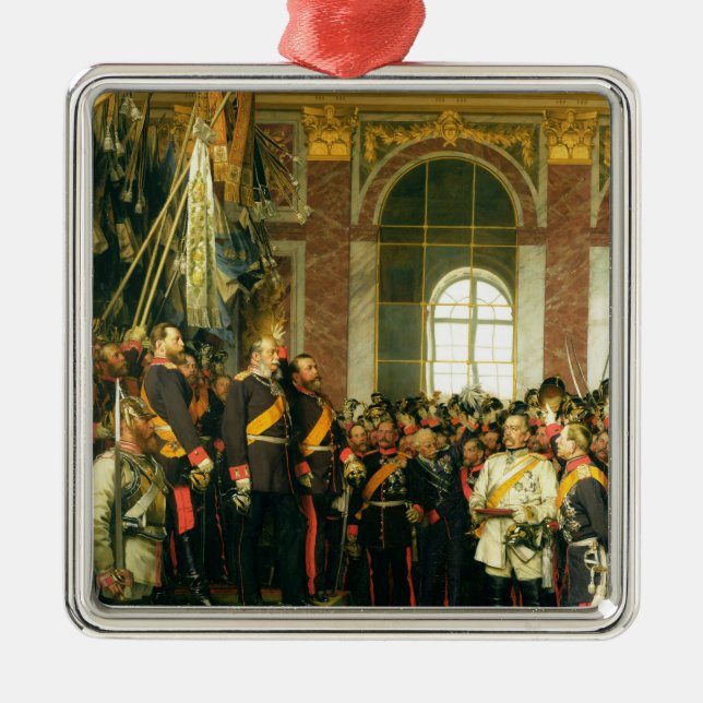 Adorno Metálico La proclamación de Wilhelm como Kaiser (Frente)