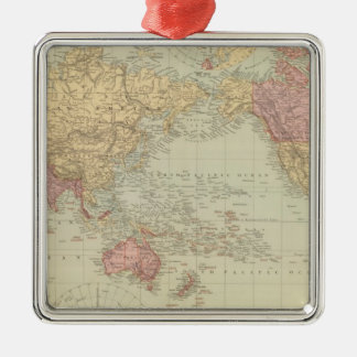 Adorno Metálico La proyección de Mercator del mundo 2