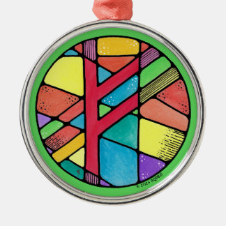 Adorno Metálico La racha de riqueza de Art Nouveau Fehu