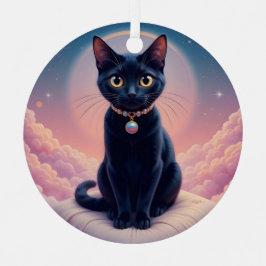 Adorno Metálico La Reina Del Cielo Del Gato Negro