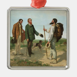 Adorno Metálico La Rencontre, o Bonjour Monsieur Courbet, 1854