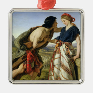 Adorno Metálico La reunión de Jacob y de Raquel, 1853