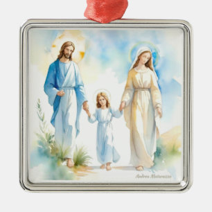 Adorno Metálico La sagrada familia
