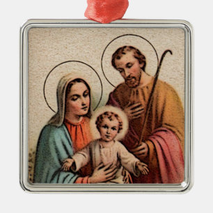Adorno Metálico La Sagrada Familia - Jesús, María y José
