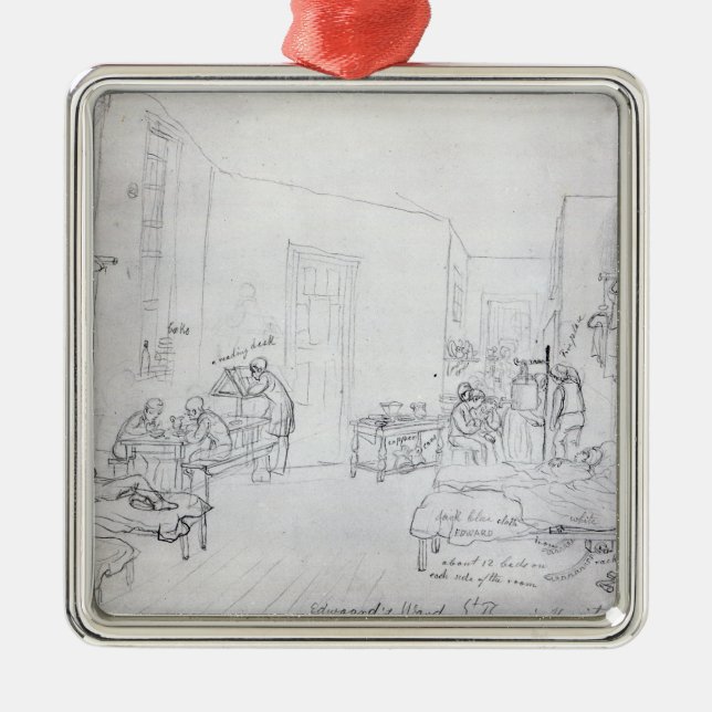 Adorno Metálico La sala de Edward, el hospital de St Thomas, (Frente)