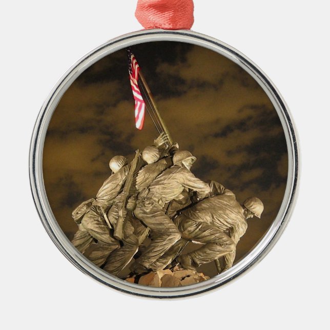 Adorno Metálico La Segunda Guerra Mundial Iwo Jima Arlington (Frente)