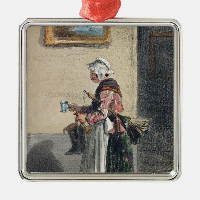 Adorno Metálico La señora de la limpieza, de 'Les Femmes de París (Frente)