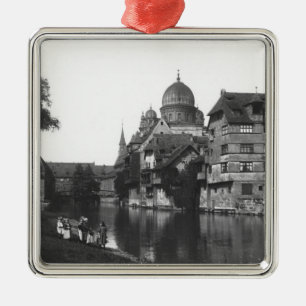 Adorno Metálico La sinagoga en Nuremberg, c.1910