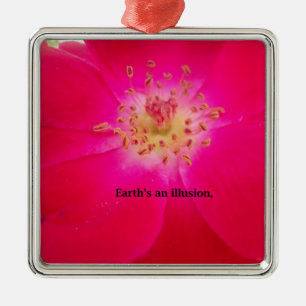 Adorno Metálico La Tierra es una ilusión