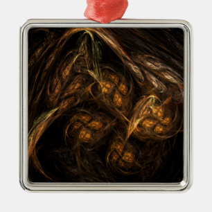 Adorno Metálico La Tierra Madre Resumen Plaza de Arte