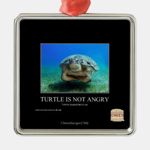 Adorno Metálico La tortuga no está enojada