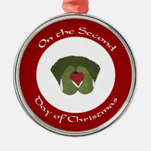 Adorno Metálico La tortuga paloma el segundo día de la fiesta de N