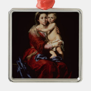 Adorno Metálico La Virgen del rosario, c.1650