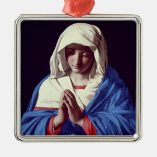 Adorno Metálico La Virgen en el rezo, 1640-50 (aceite en lona)