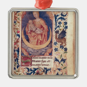 Adorno Metálico La Virgen y el niño