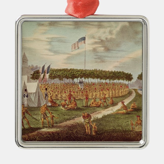 Adorno Metálico La vista del gran tratado celebró en la pradera du (Frente)