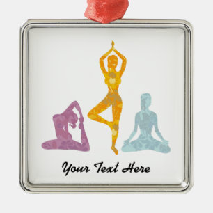 Adorno Metálico La yoga presenta (el personalizable)