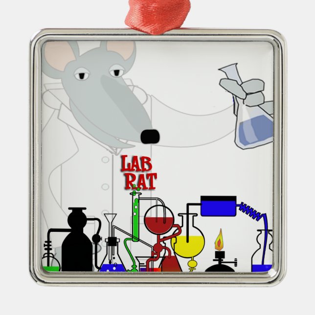 ADORNO METÁLICO LAB RAT CHEMISTRY (Frente)