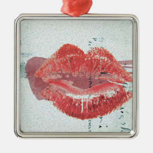 Adorno Metálico Labios