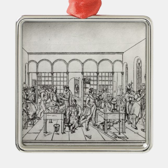 Adorno Metálico Laboratorio de química de barón Justus von Liebig (Frente)