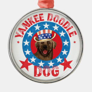 Adorno Metálico Laboratorio patriótico de chocolate