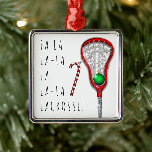 Adorno Metálico Lacrosse femenino (Árbol)