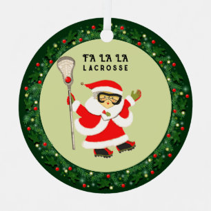 Adorno Metálico Lacrosse femenino Navidad 2026
