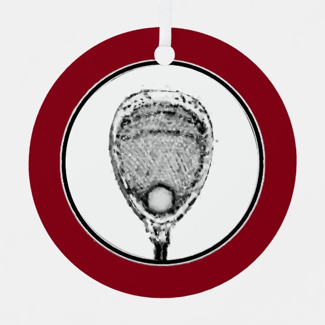 Adorno Metálico Lacrosse Goalie (Anverso)