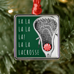Adorno Metálico Lacrosse Navideño Coleccionable