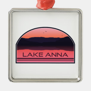 Adorno Metálico Lago Anna Virginia Red Sunrise