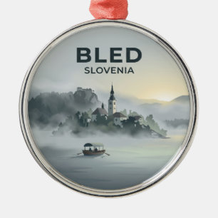 Adorno Metálico Lago Bled Eslovenia