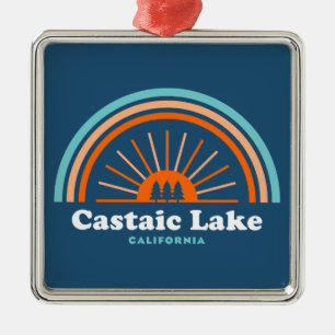 Adorno Metálico Lago Castaic California Arcoíris
