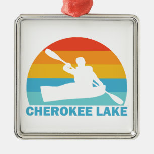 Adorno Metálico Lago Cherokee Tennessee Kayak